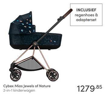 Aanbiedingen Cybex mios jewels of nature 2-in-1 kinderwagen - Cybex - Geldig van 09/05/2021 tot 15/05/2021 bij Baby & Tiener Megastore