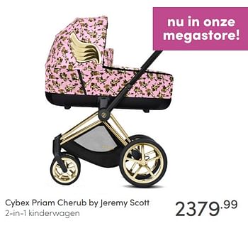 Aanbiedingen Cybex priam cherub by jeremy scott 2-in-1 kinderwagen - Cybex - Geldig van 09/05/2021 tot 15/05/2021 bij Baby & Tiener Megastore