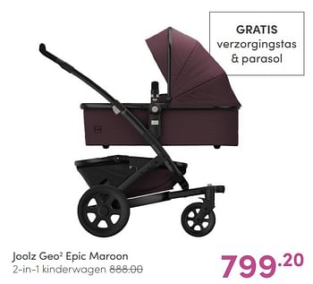 Aanbiedingen Joolz geo2 epic maroon 2-in-1 kinderwagen - Joolz - Geldig van 09/05/2021 tot 15/05/2021 bij Baby & Tiener Megastore