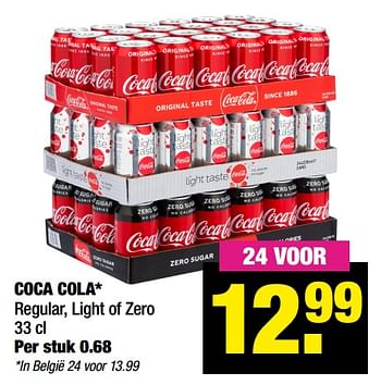 Aanbiedingen Coca cola regular light of zero - Coca Cola - Geldig van 10/05/2021 tot 24/05/2021 bij Big Bazar