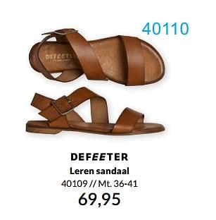 Aanbiedingen Leren sandaal - Huismerk - Bonaparte - Geldig van 29/04/2021 tot 30/06/2021 bij Bonaparte