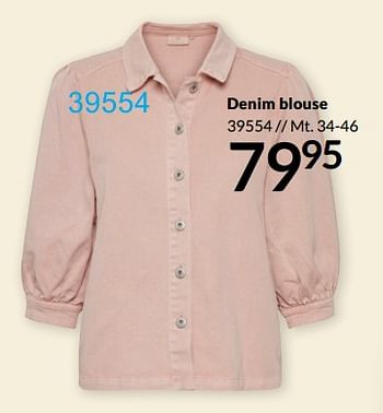 Aanbiedingen Denim blouse - Huismerk - Bonaparte - Geldig van 29/04/2021 tot 30/06/2021 bij Bonaparte