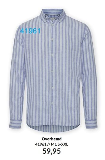 Aanbiedingen Overhemd - Solid - Geldig van 29/04/2021 tot 30/06/2021 bij Bonaparte