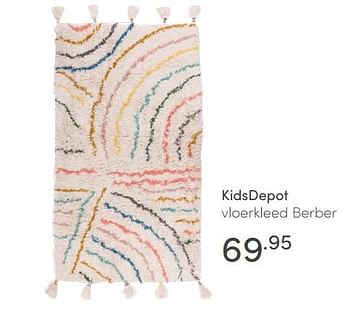 Aanbiedingen Kidsdepot vloerkleed berber - KidsDepot  - Geldig van 16/05/2021 tot 22/05/2021 bij Baby & Tiener Megastore
