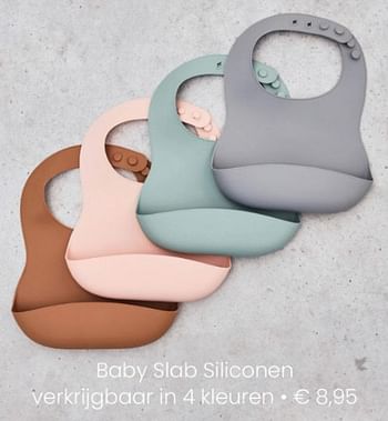 Aanbiedingen Baby slab siliconen - Jollein - Geldig van 16/05/2021 tot 22/05/2021 bij Baby & Tiener Megastore