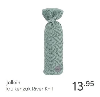 Aanbiedingen Jollein kruikenzak river knit - Jollein - Geldig van 16/05/2021 tot 22/05/2021 bij Baby & Tiener Megastore