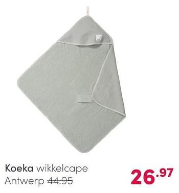 Aanbiedingen Koeka wikkelcape antwerp - Koeka - Geldig van 16/05/2021 tot 22/05/2021 bij Baby & Tiener Megastore