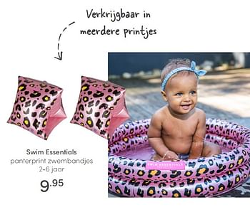 Aanbiedingen Swim essentials panterprint zwembandjes - Swim Essentials - Geldig van 16/05/2021 tot 22/05/2021 bij Baby & Tiener Megastore