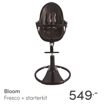 Aanbiedingen Bloom fresco + starterkit - Bloom - Geldig van 16/05/2021 tot 22/05/2021 bij Baby & Tiener Megastore