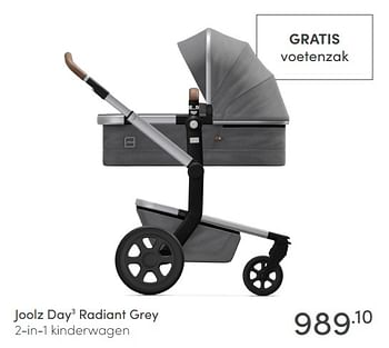 Aanbiedingen Joolz day3 radiant grey 2-in-1 kinderwagen - Joolz - Geldig van 16/05/2021 tot 22/05/2021 bij Baby & Tiener Megastore