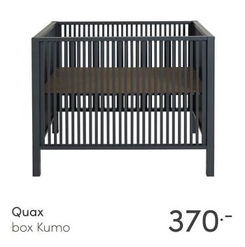 Aanbiedingen Quax box kumo - Quax - Geldig van 16/05/2021 tot 22/05/2021 bij Baby & Tiener Megastore