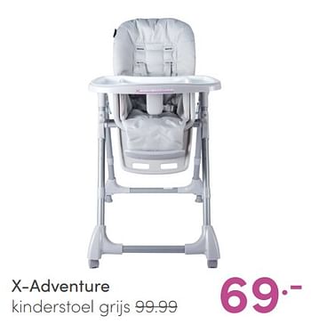Aanbiedingen X-adventure kinderstoel grijs - Xadventure - Geldig van 16/05/2021 tot 22/05/2021 bij Baby & Tiener Megastore