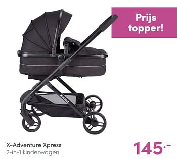 Aanbiedingen X-adventure xpress 2-in-1 kinderwagen - Xadventure - Geldig van 16/05/2021 tot 22/05/2021 bij Baby & Tiener Megastore