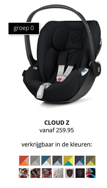 Aanbiedingen Cloud z - Cybex - Geldig van 16/05/2021 tot 22/05/2021 bij Baby & Tiener Megastore