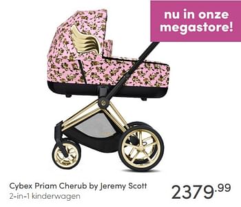 Aanbiedingen Cybex priam cherub by jeremy scott 2-in-1 kinderwagen - Cybex - Geldig van 16/05/2021 tot 22/05/2021 bij Baby & Tiener Megastore