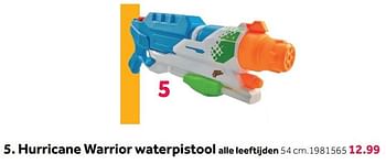 Aanbiedingen Hurricane warrior waterpistool - Addo - Geldig van 08/05/2021 tot 30/05/2021 bij Intertoys