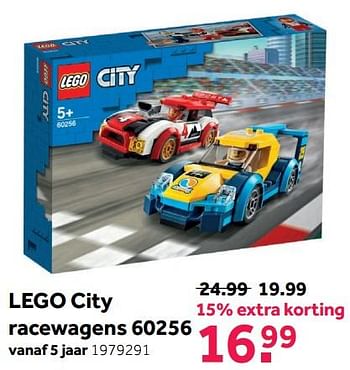 Aanbiedingen Lego city racewagens 60256 - Lego - Geldig van 08/05/2021 tot 30/05/2021 bij Intertoys