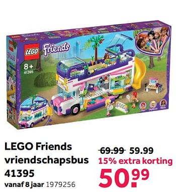 Aanbiedingen Lego friends vriendschapsbus 41395 - Lego - Geldig van 08/05/2021 tot 30/05/2021 bij Intertoys