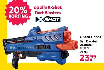 Aanbiedingen X shot chaos ball blaster - X-Shot - Geldig van 08/05/2021 tot 30/05/2021 bij Intertoys