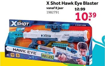 Aanbiedingen X shot hawk eye blaster - X-Shot - Geldig van 08/05/2021 tot 30/05/2021 bij Intertoys