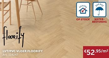 Aanbiedingen Lvt-pvc vloer floorify - Floorify - Geldig van 25/05/2021 tot 21/06/2021 bij Zelfbouwmarkt