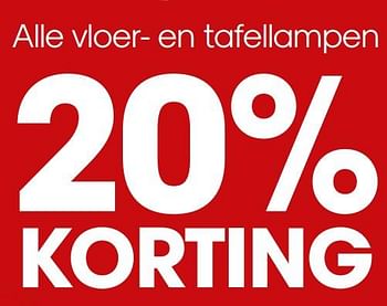 Aanbiedingen Alle vloer- en tafellampen 20% korting - Huismerk - Kwantum - Geldig van 10/05/2021 tot 23/05/2021 bij Kwantum