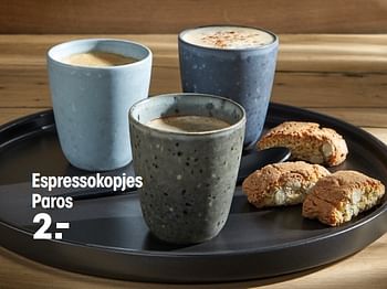 Aanbiedingen Espressokopjes paros - Huismerk - Kwantum - Geldig van 10/05/2021 tot 23/05/2021 bij Kwantum