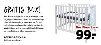 Aanbiedingen Box fleur t.w.v. - Huismerk - Baby-Dump - Geldig van 17/05/2021 tot 05/06/2021 bij Baby-Dump