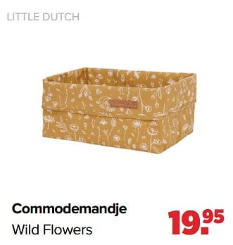 Aanbiedingen Commodemandje wild flowers - Little Dutch - Geldig van 17/05/2021 tot 05/06/2021 bij Baby-Dump