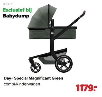Aanbiedingen Day+ special magnificant green combi-kinderwagen - Joolz - Geldig van 17/05/2021 tot 05/06/2021 bij Baby-Dump