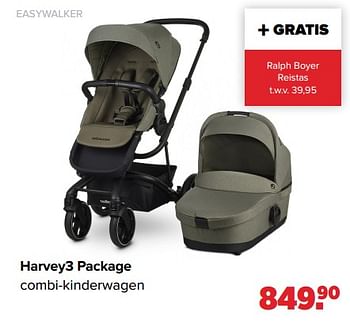 Aanbiedingen Harvey3 package combi-kinderwagen - Easywalker - Geldig van 17/05/2021 tot 05/06/2021 bij Baby-Dump