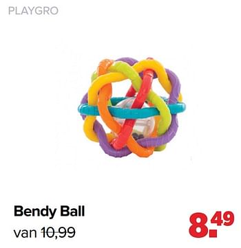 Aanbiedingen Bendy ball - Playgro - Geldig van 17/05/2021 tot 05/06/2021 bij Baby-Dump