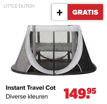 Aanbiedingen Instant travel cot - Little Dutch - Geldig van 17/05/2021 tot 05/06/2021 bij Baby-Dump