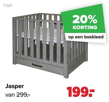 Aanbiedingen Jasper - TWF - Geldig van 17/05/2021 tot 05/06/2021 bij Baby-Dump