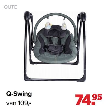 Aanbiedingen Q-swing - Qute  - Geldig van 17/05/2021 tot 05/06/2021 bij Baby-Dump