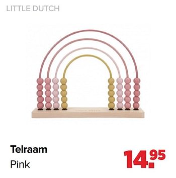 Aanbiedingen Telraam pink - Little Dutch - Geldig van 17/05/2021 tot 05/06/2021 bij Baby-Dump