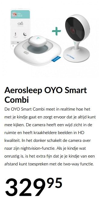 Aanbiedingen Aerosleep oyo smart combi - Aerosleep - Geldig van 18/05/2021 tot 14/06/2021 bij Babypark