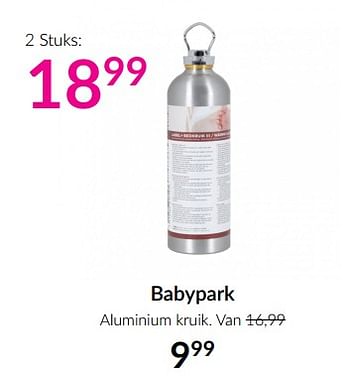 Aanbiedingen Babypark aluminium kruik - Huismerk - Babypark - Geldig van 18/05/2021 tot 14/06/2021 bij Babypark