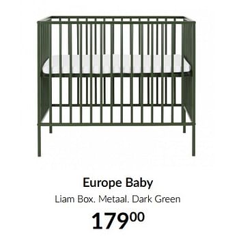 Aanbiedingen Europe baby liam box - Europe baby - Geldig van 18/05/2021 tot 14/06/2021 bij Babypark