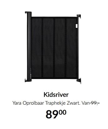 Aanbiedingen Kidsriver yara oprolbaar traphekje zwart - Kidsriver - Geldig van 18/05/2021 tot 14/06/2021 bij Babypark