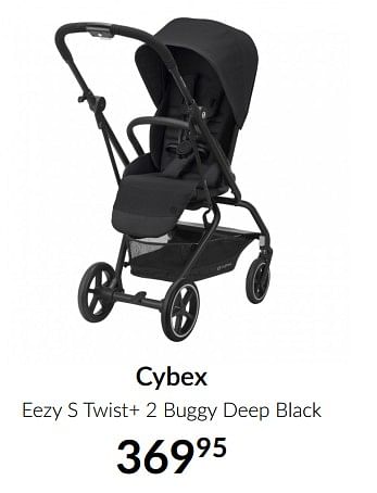 Aanbiedingen Cybex eezy s twist+ 2 buggy deep black - Cybex - Geldig van 18/05/2021 tot 14/06/2021 bij Babypark
