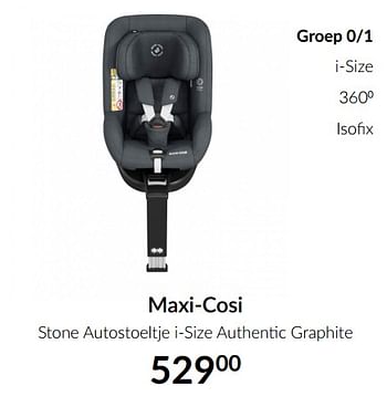 Aanbiedingen Maxi-cosi stone autostoeltje i-size authentic graphite - Maxi-cosi - Geldig van 18/05/2021 tot 14/06/2021 bij Babypark