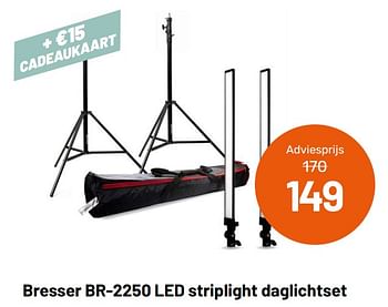 Aanbiedingen Bresser br-2250 led striplight daglichtset - Bresser - Geldig van 12/05/2021 tot 08/06/2021 bij Kamera Express