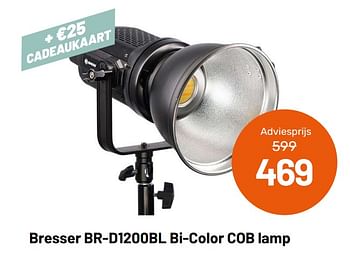 Aanbiedingen Bresser br-d1200bl bi-color cob lamp - Bresser - Geldig van 12/05/2021 tot 08/06/2021 bij Kamera Express
