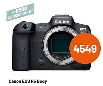 Aanbiedingen Canon eos r5 body - Canon - Geldig van 12/05/2021 tot 08/06/2021 bij Kamera Express