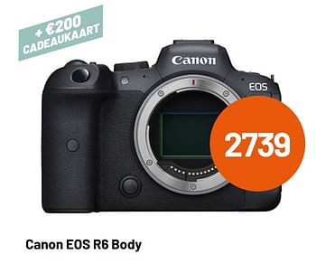 Aanbiedingen Canon eos r6 body - Canon - Geldig van 12/05/2021 tot 08/06/2021 bij Kamera Express