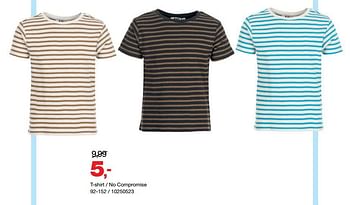 Aanbiedingen T-shirt - no compromise - No Compromise - Geldig van 21/05/2021 tot 06/06/2021 bij Bristol