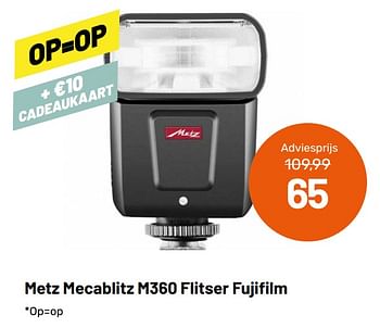 Aanbiedingen Metz mecablitz m360 flitser fujifilm - Metz - Geldig van 12/05/2021 tot 08/06/2021 bij Kamera Express