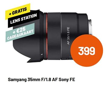 Aanbiedingen Samyang 35mm f-1.8 af sony fe - Samyang - Geldig van 12/05/2021 tot 08/06/2021 bij Kamera Express