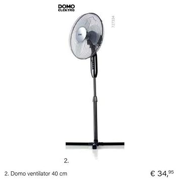 Aanbiedingen Domo ventilator - Domo elektro - Geldig van 21/05/2021 tot 30/06/2021 bij Multi Bazar